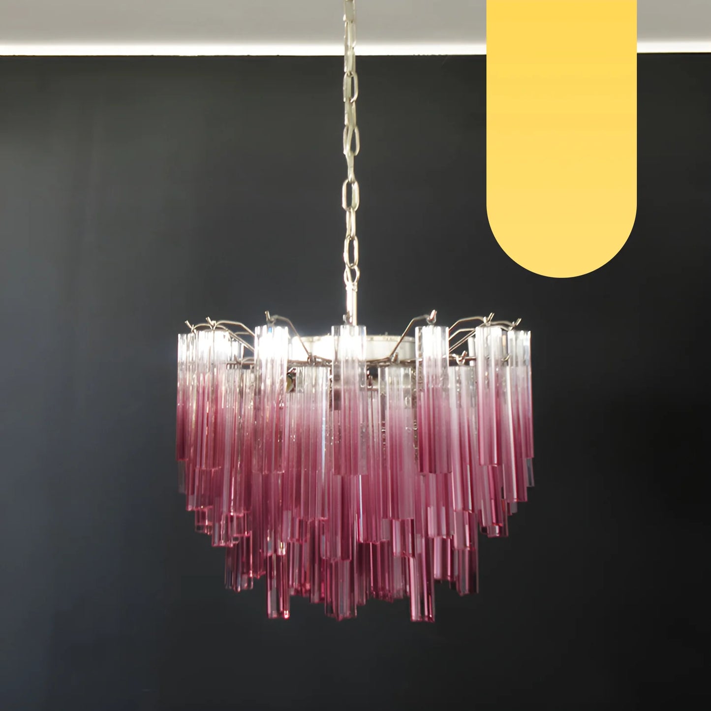 Gorgeous Murano Quadriedri Prisms Chandelier - Nuvé