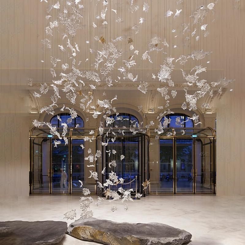 Maple Leaf Glass Chandelier - Nuvé