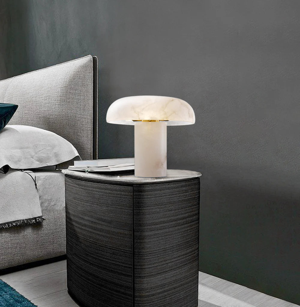Modern Alabaster Habros Table Lamp - Nuvé