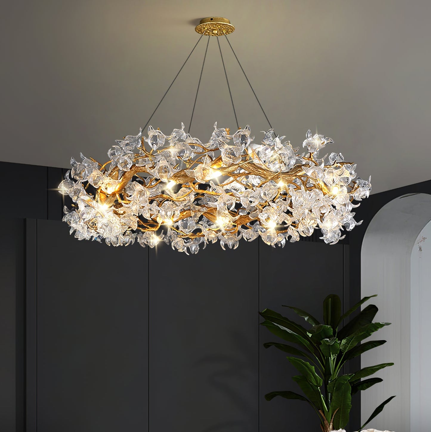 Hibiscus Flower Chandelier - Nuvé