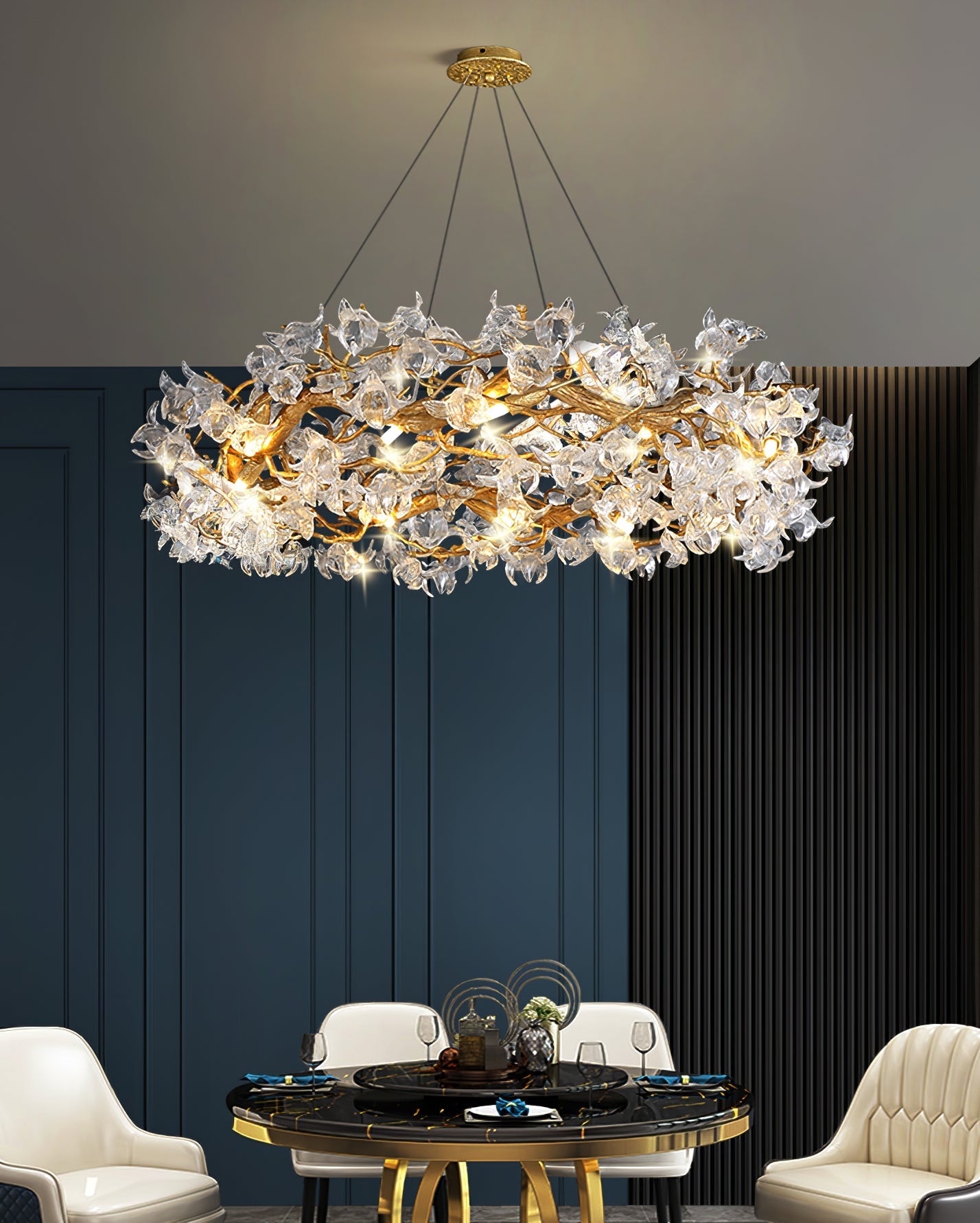 Hibiscus Flower Chandelier - Nuvé