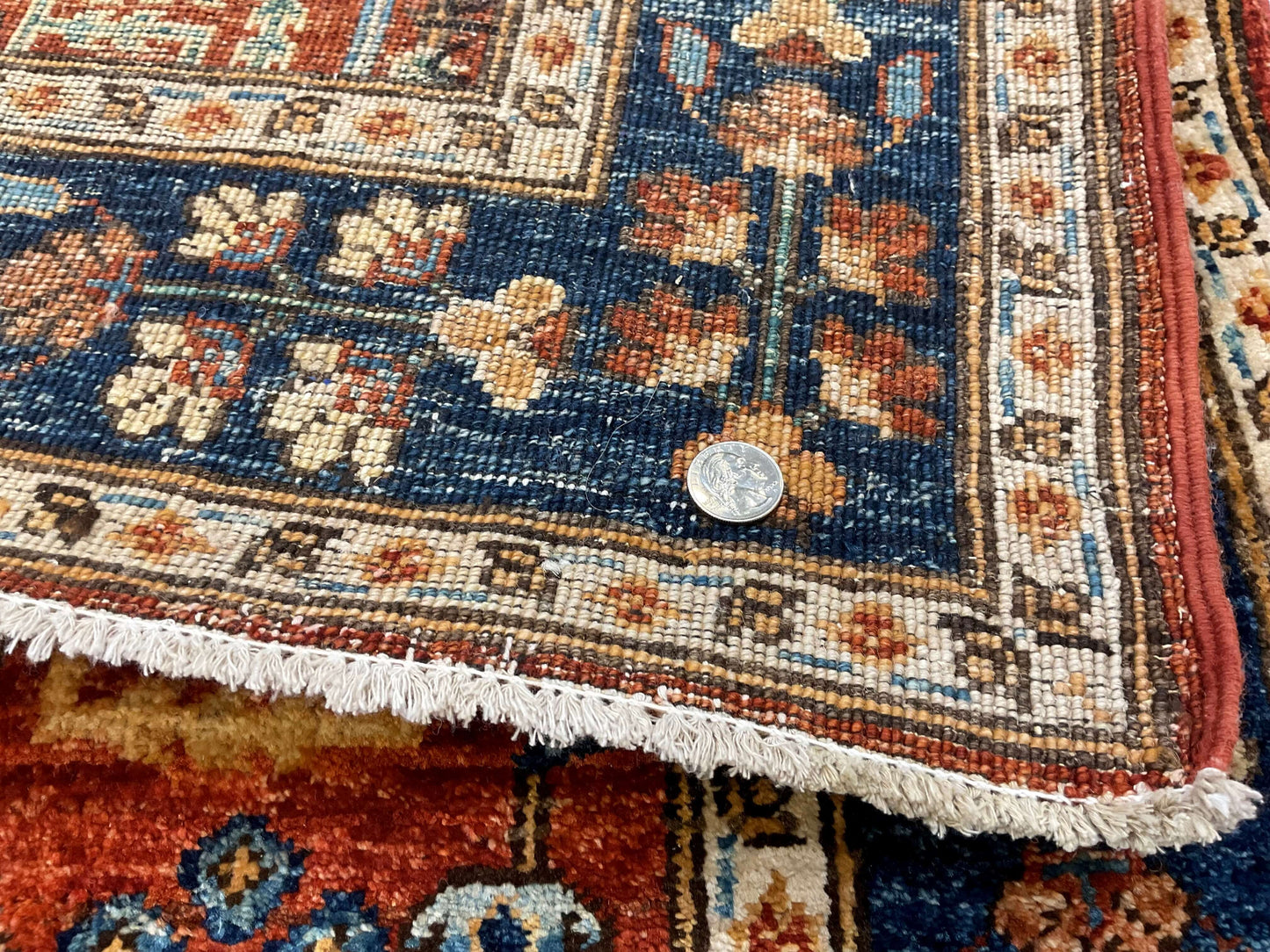 Espalier (2'08"x13' Runner) rust/navy