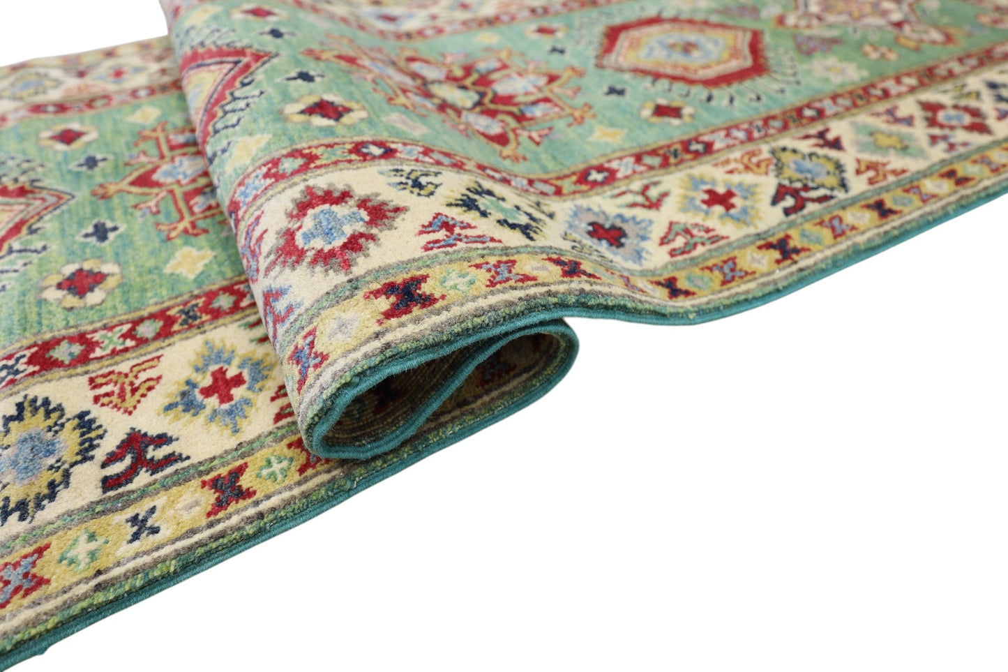 Hand-Knotted Afghani Kazak Wool Rug – 2’9″ x 9’2″ - Nuvé