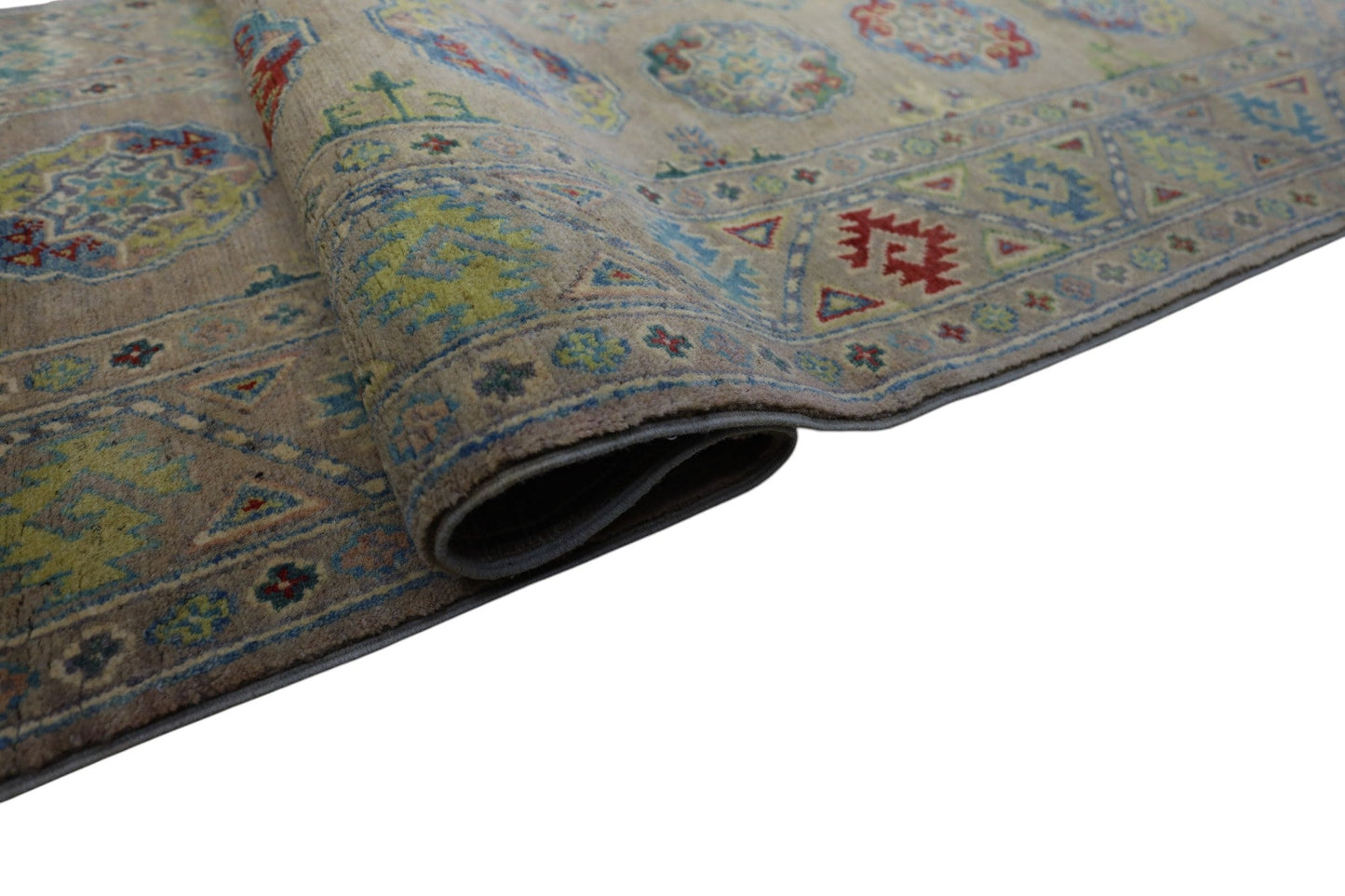 Hand-Knotted Afghani Kazak Wool Rug – 2’7″ x 10’0″ - Nuvé