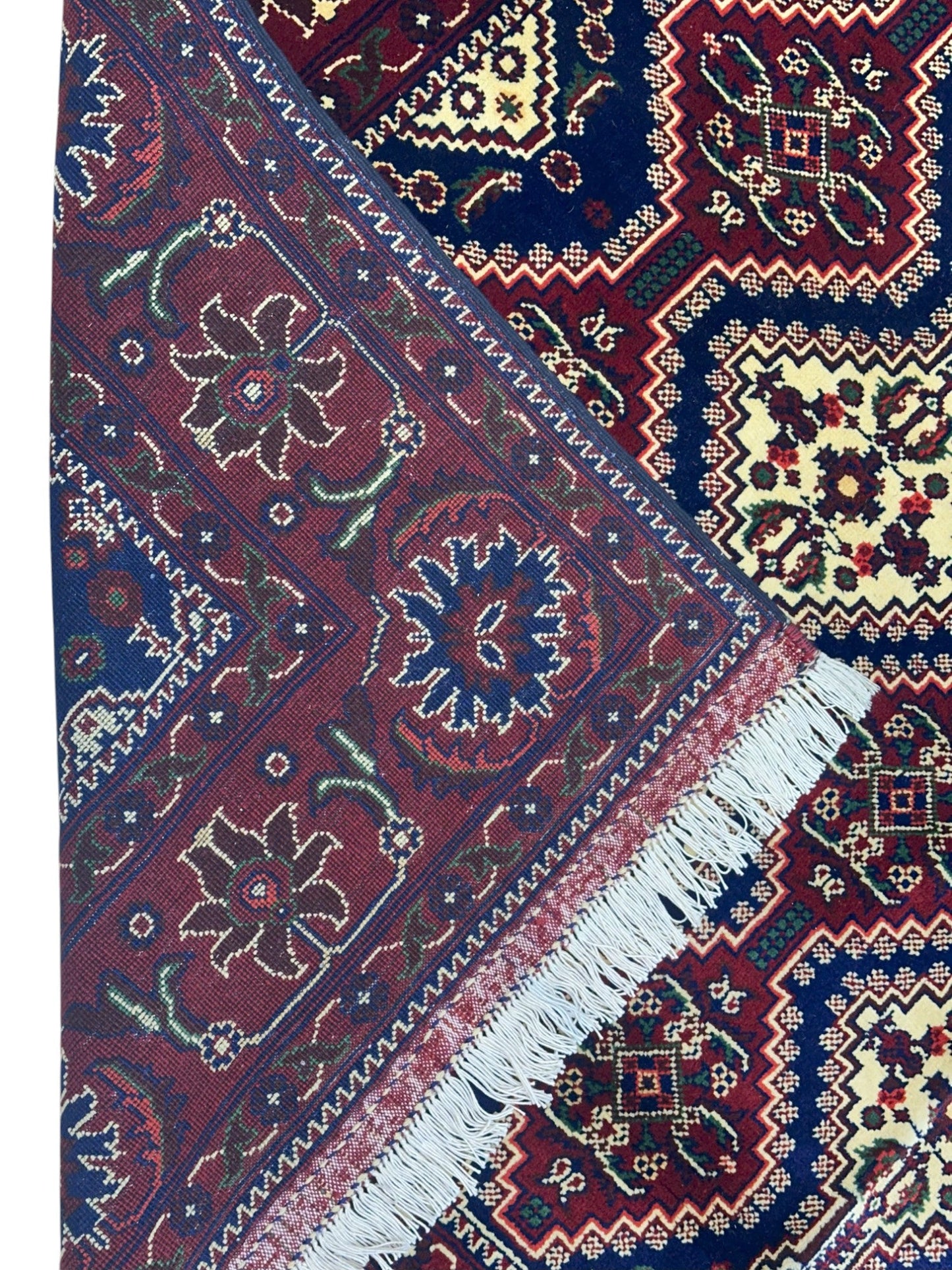 Hand-Knotted Afghani Yusufbai Wool Rug – 6’10″ x 9’10″ - Nuvé