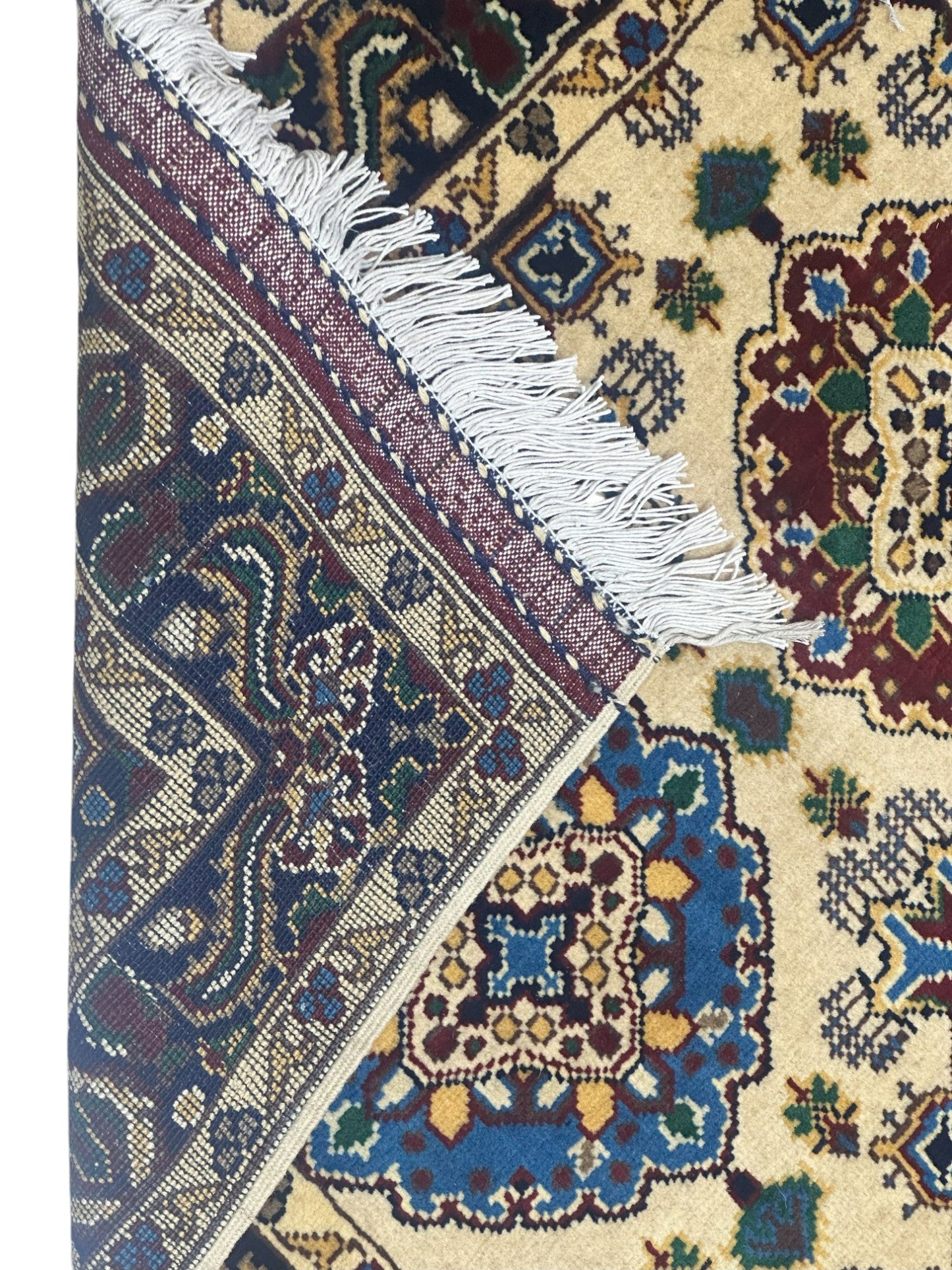 Hand-Knotted Afghani Kashi Wool Rug – 2’9″ x 4’4″ - Nuvé