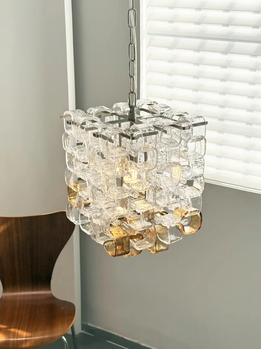 Ice Cube Glass Murano Chandelier - Nuvé