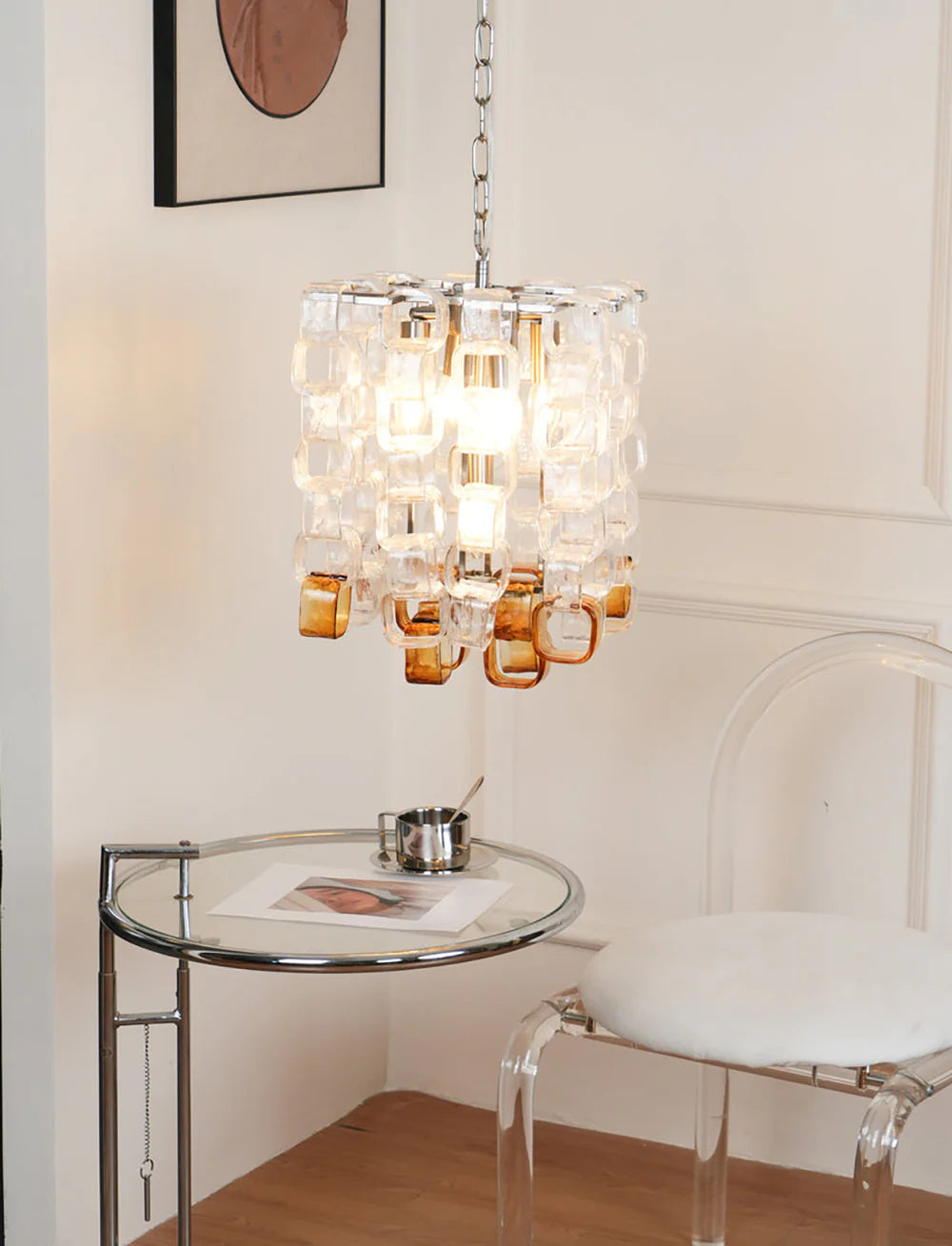 Ice Cube Glass Murano Chandelier - Nuvé