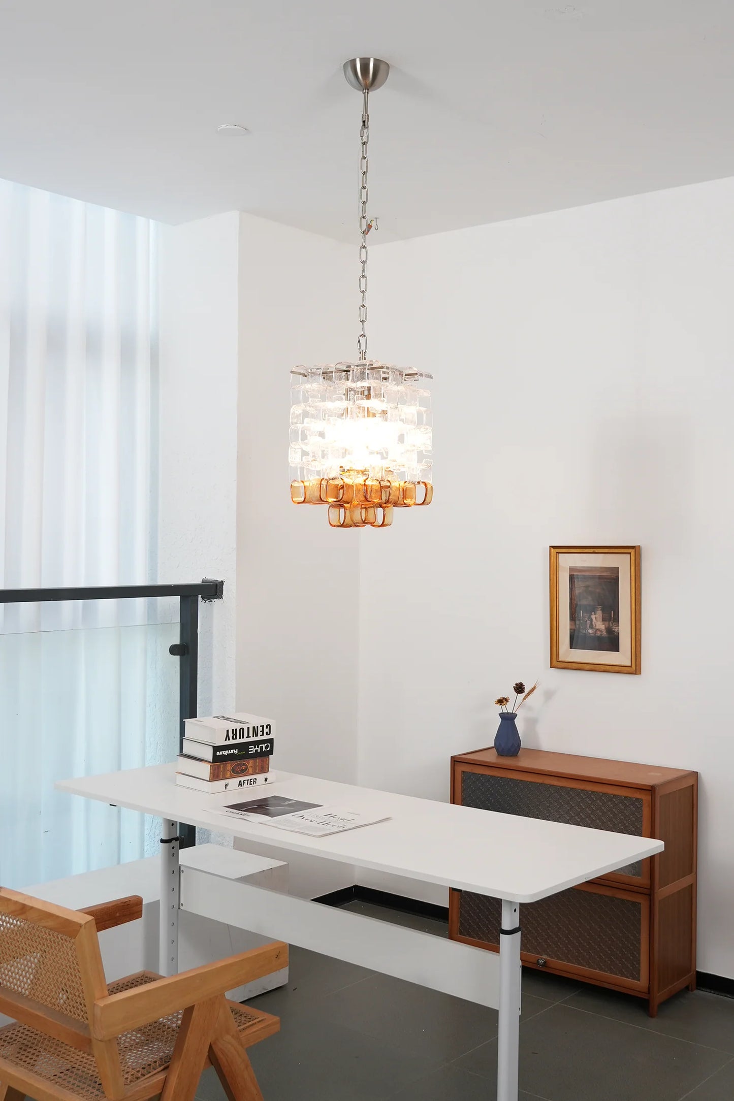 Ice Cube Glass Murano Chandelier - Nuvé