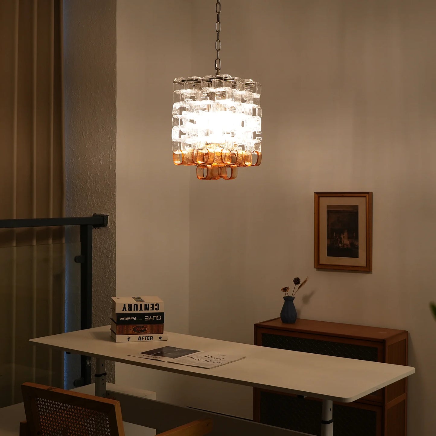 Ice Cube Glass Murano Chandelier - Nuvé