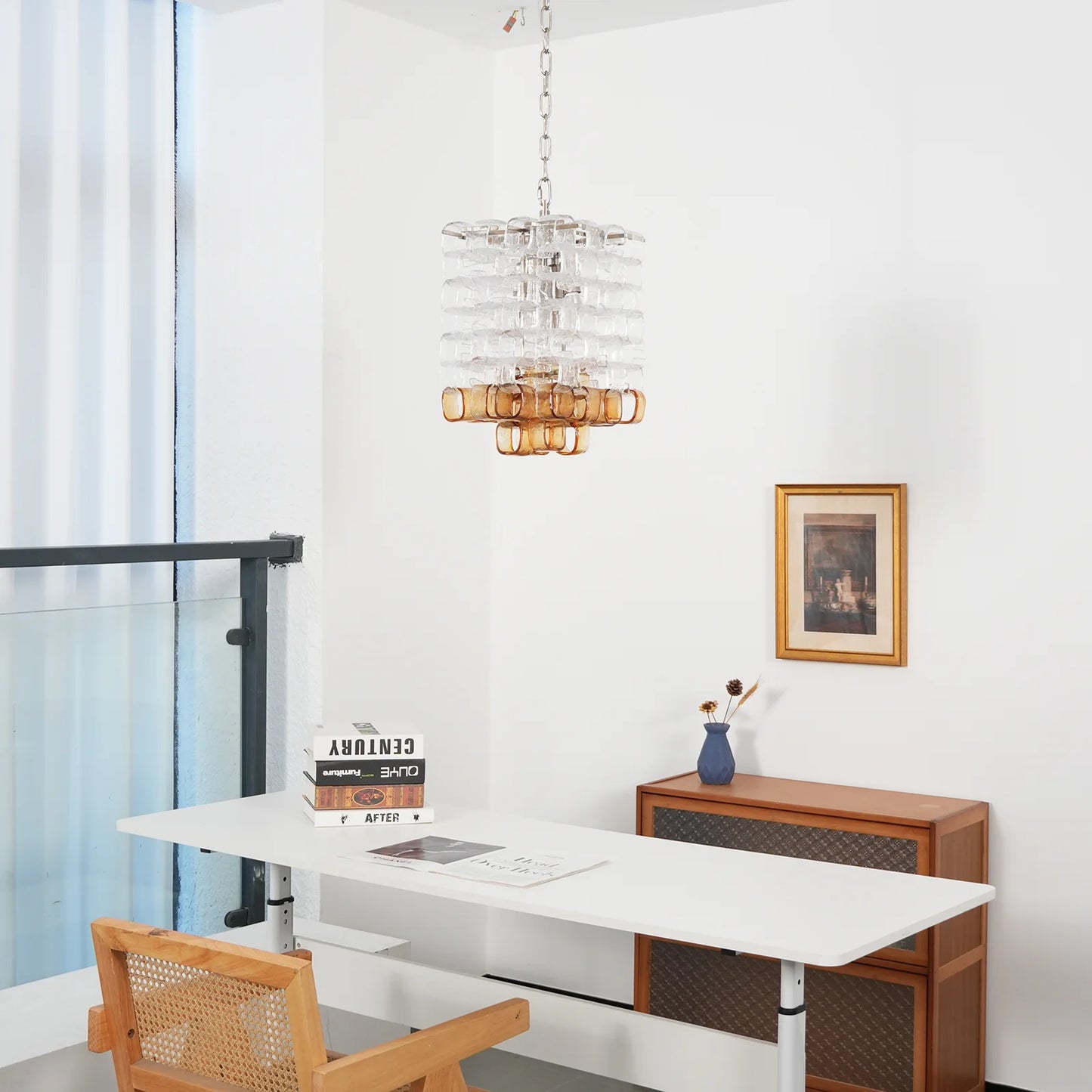 Ice Cube Glass Murano Chandelier - Nuvé