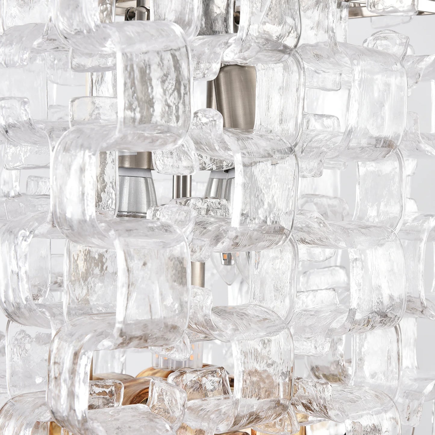 Ice Cube Glass Murano Chandelier - Nuvé