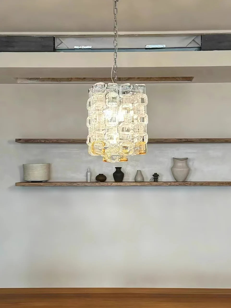 Ice Cube Glass Murano Chandelier - Nuvé