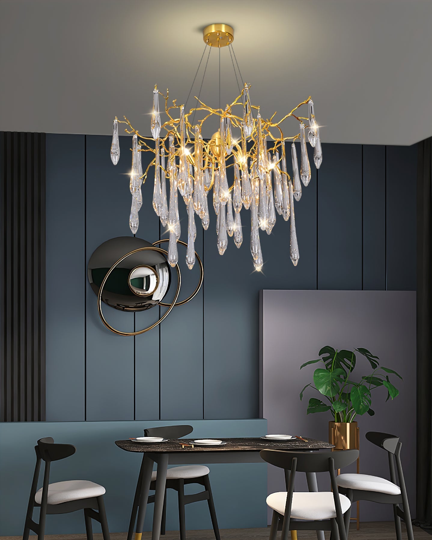 Icicle Crystal Chandelier - Nuvé