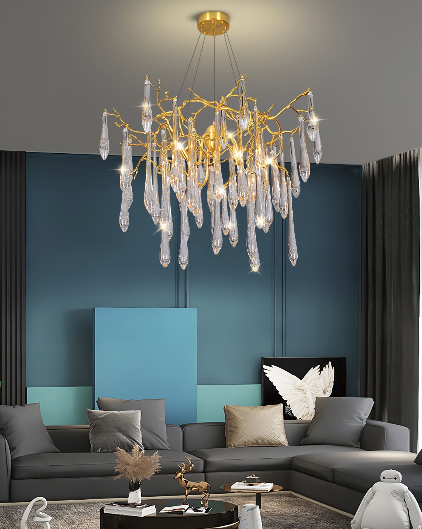 Icicle Crystal Chandelier - Nuvé