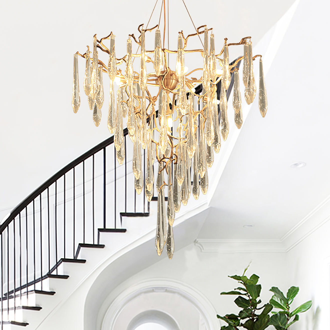 Icicle Crystal Chandelier - Nuvé
