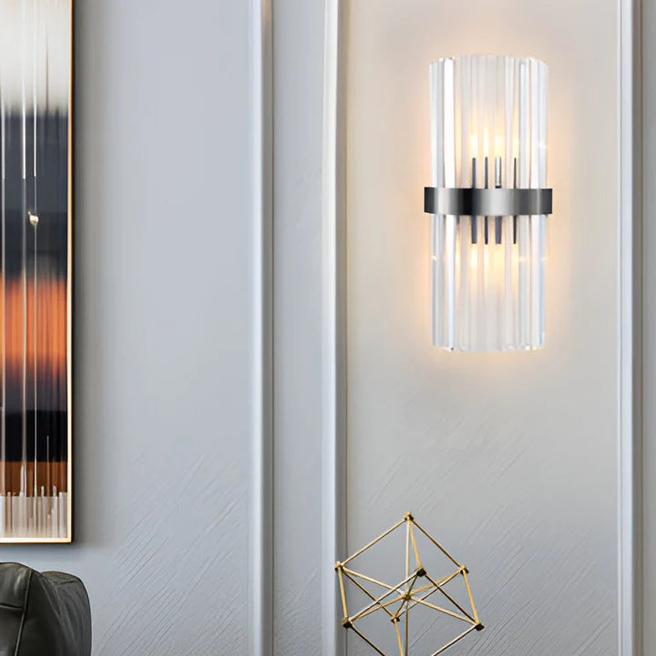 Laylq Cylinder Crystal Wall Light - Nuvé