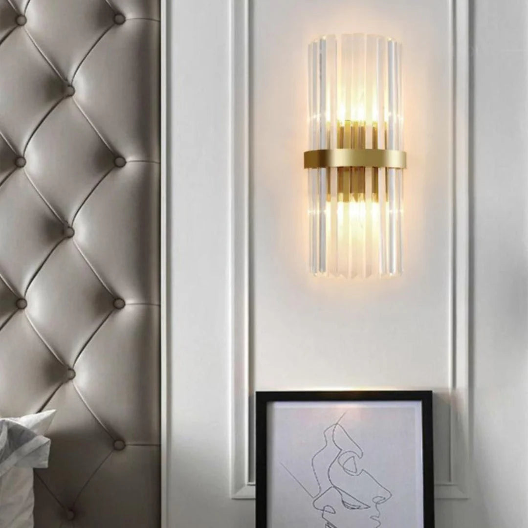Laylq Cylinder Crystal Wall Light - Nuvé
