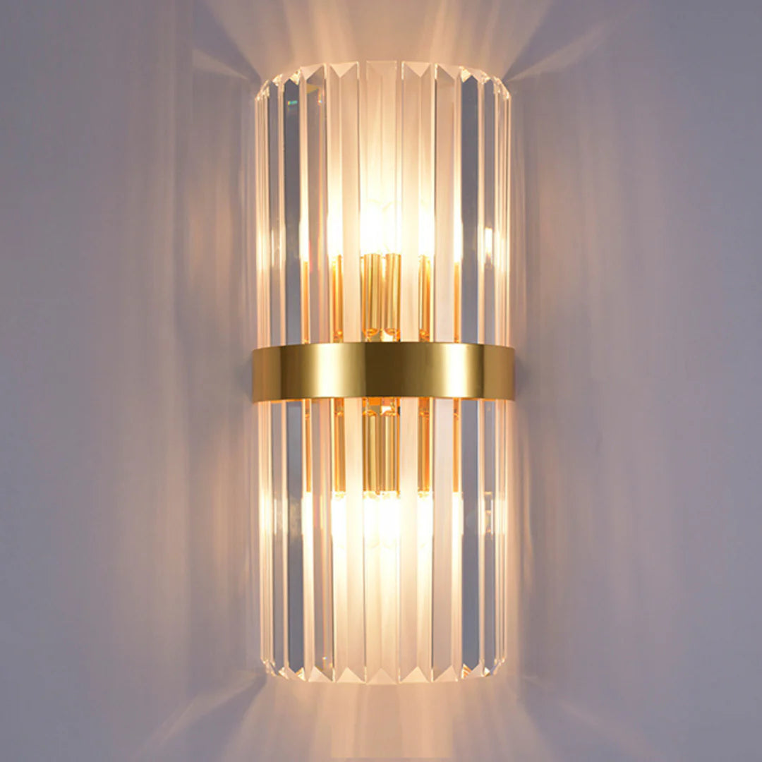 Laylq Cylinder Crystal Wall Light - Nuvé