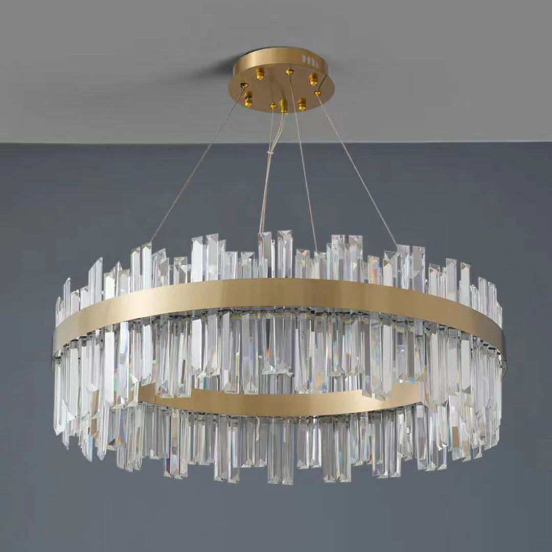 Modern Luxury Round Crystal Chandelier - Nuvé