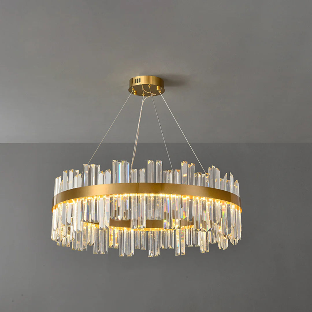 Modern Luxury Round Crystal Chandelier - Nuvé