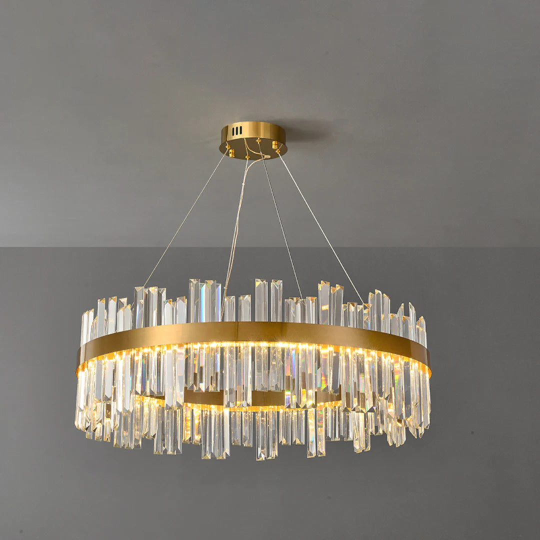 Modern Luxury Round Crystal Chandelier - Nuvé