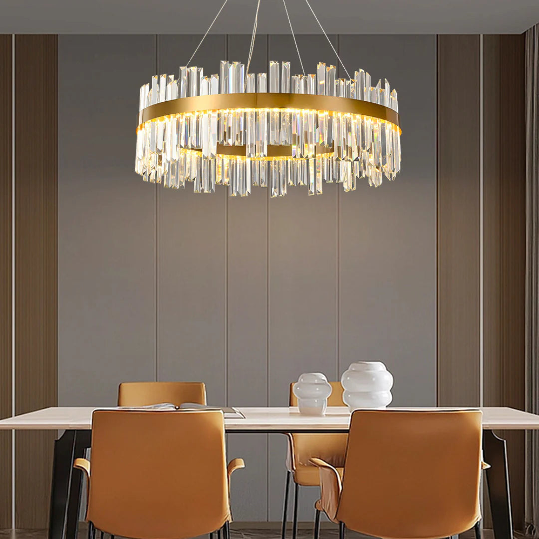 Modern Luxury Round Crystal Chandelier - Nuvé