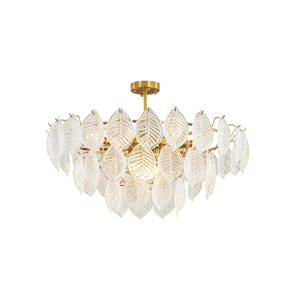 Leaf Shape Glass Modern Chandelier - Nuvé