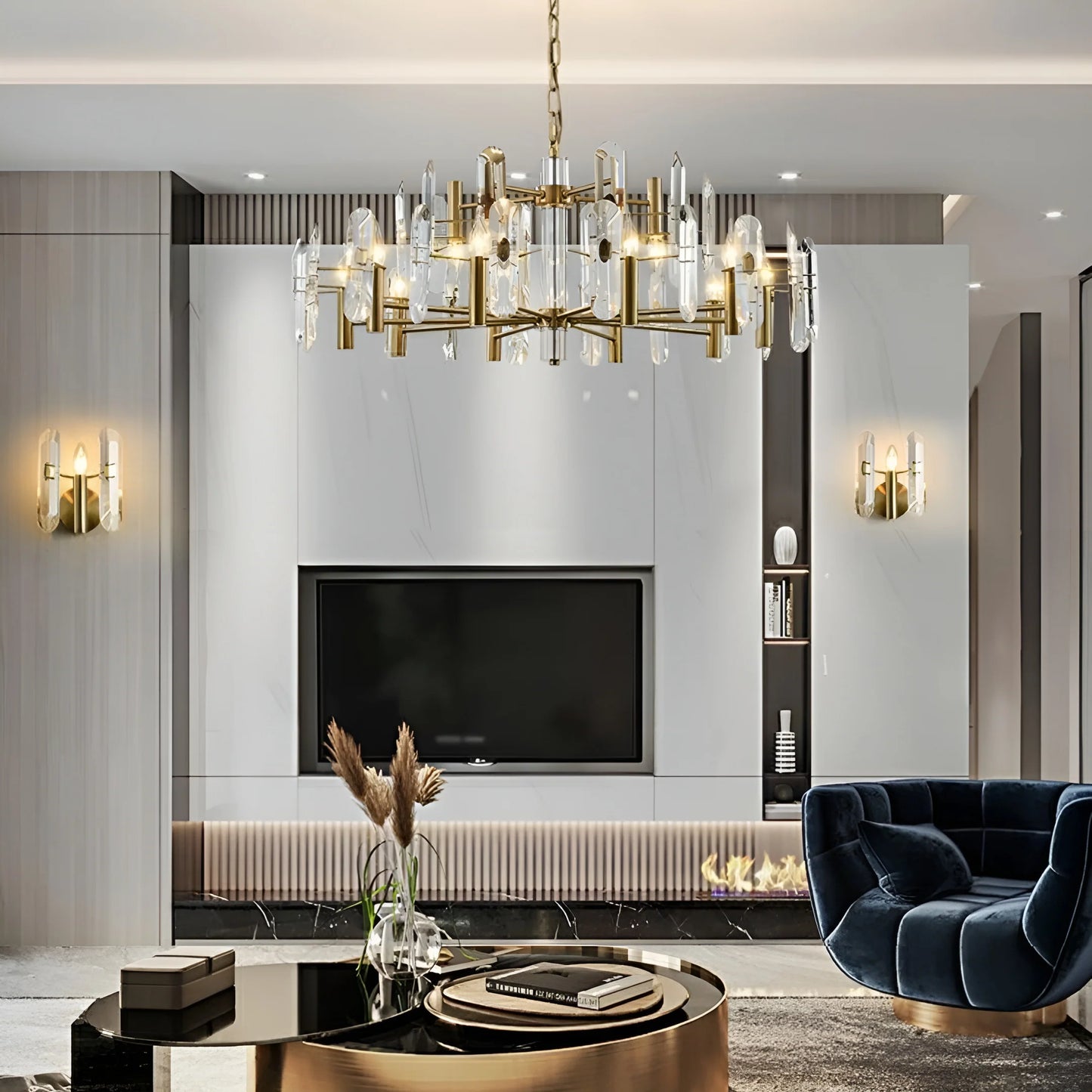 Bar Ceiling Bedroom Crystal Chandelier - Nuvé