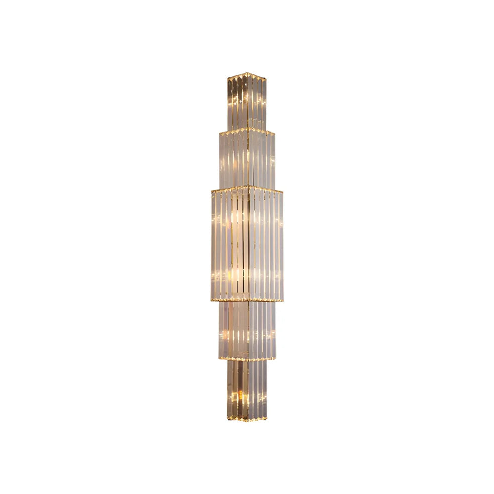 Light Luxury Crystal Layered Wall Lamp - Nuvé