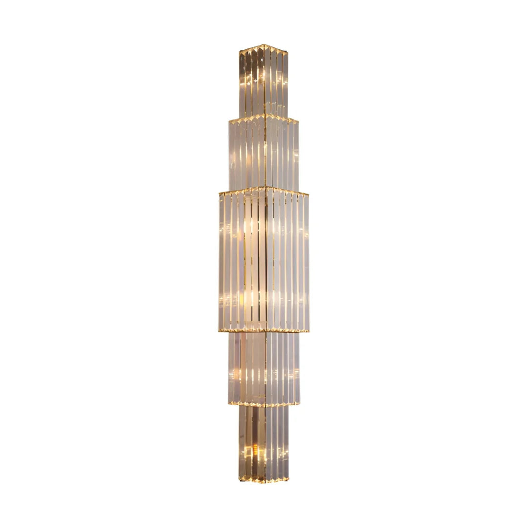 Light Luxury Crystal Layered Wall Lamp - Nuvé
