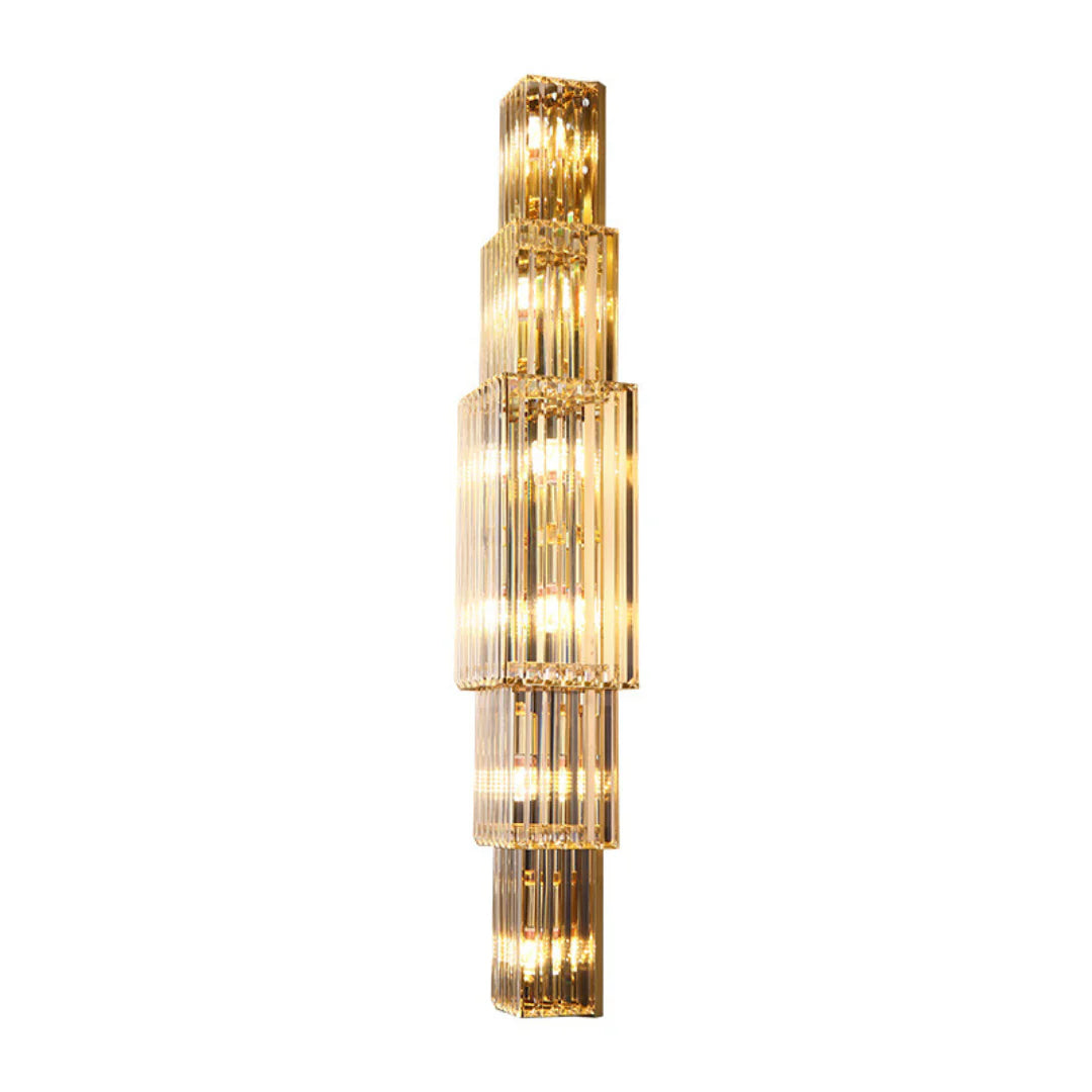 Light Luxury Crystal Layered Wall Lamp - Nuvé