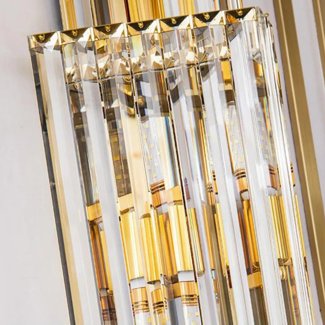Light Luxury Crystal Layered Wall Lamp - Nuvé