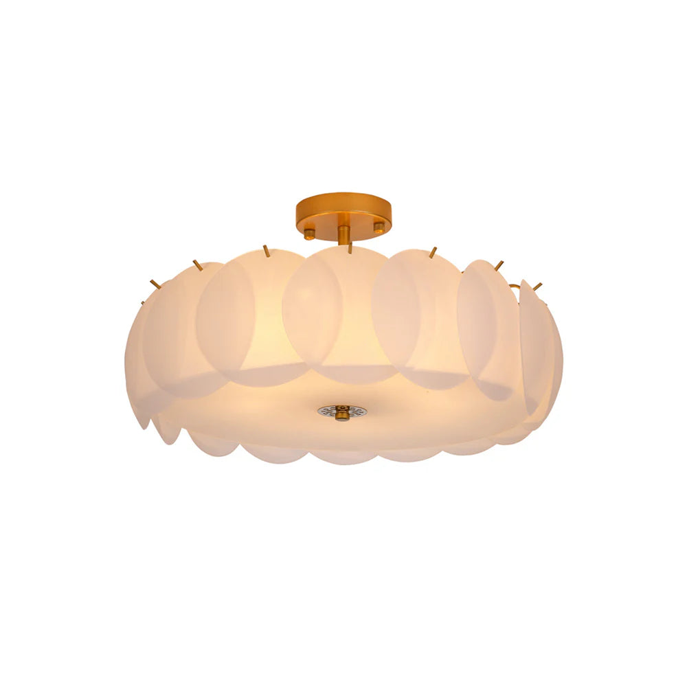 Light Luxury Round Glass Ceiling Lamp - Nuvé