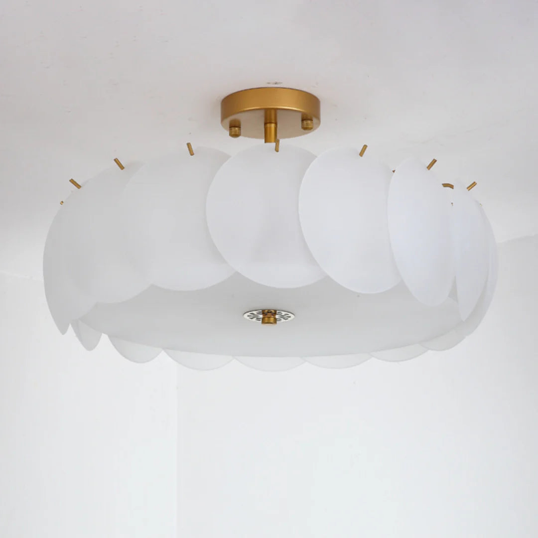Light Luxury Round Glass Ceiling Lamp - Nuvé