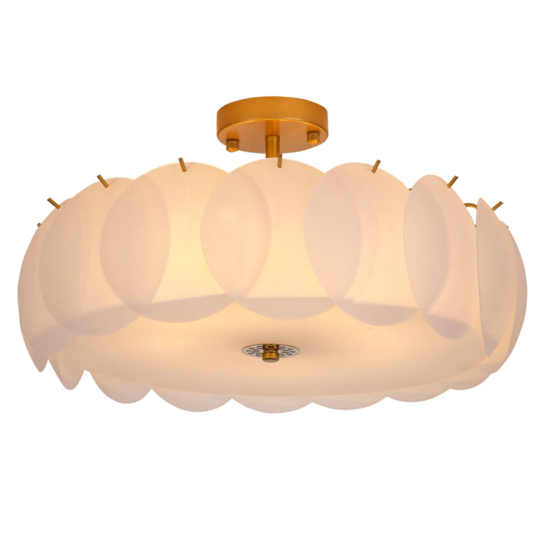 Light Luxury Round Glass Ceiling Lamp - Nuvé