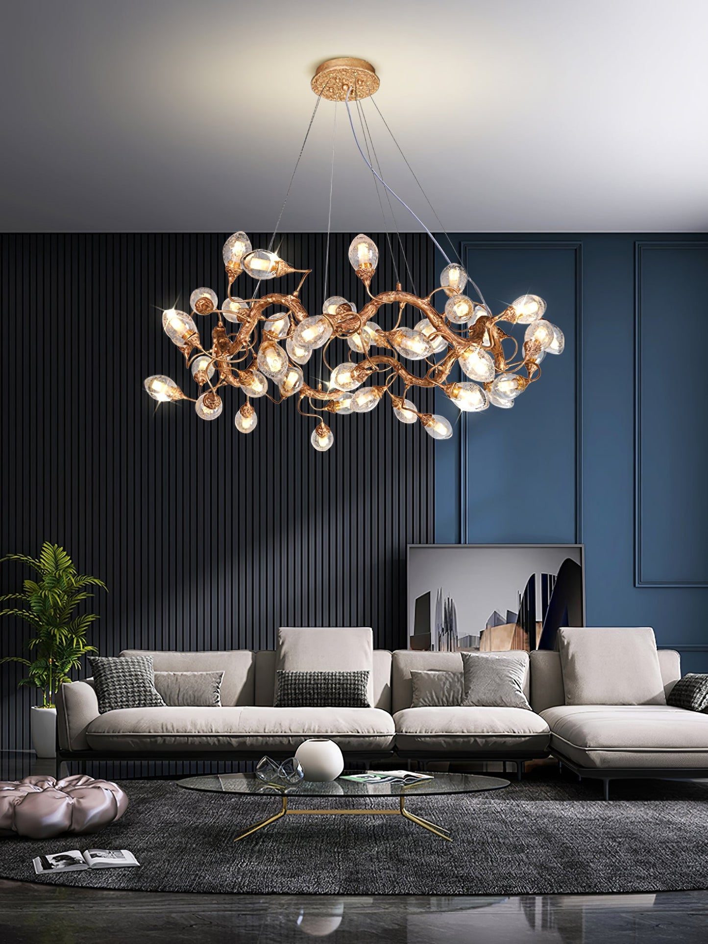 Lotus Brass Chandeliers - Nuvé