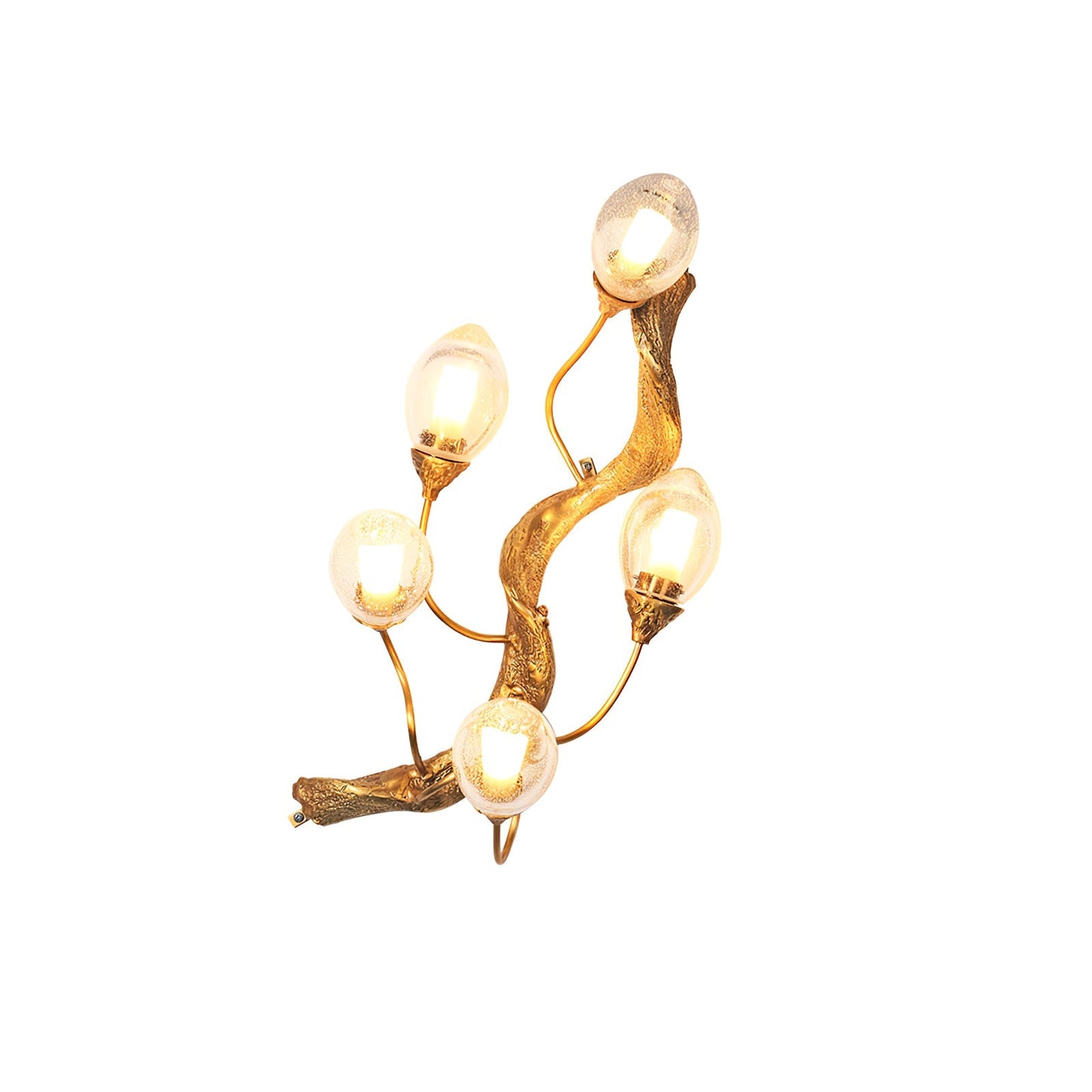 Lotus Brass Wall Lamp - Nuvé