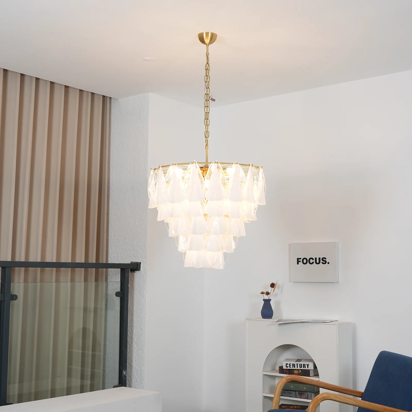 Lunara Murano Glass Chandelier - Nuvé