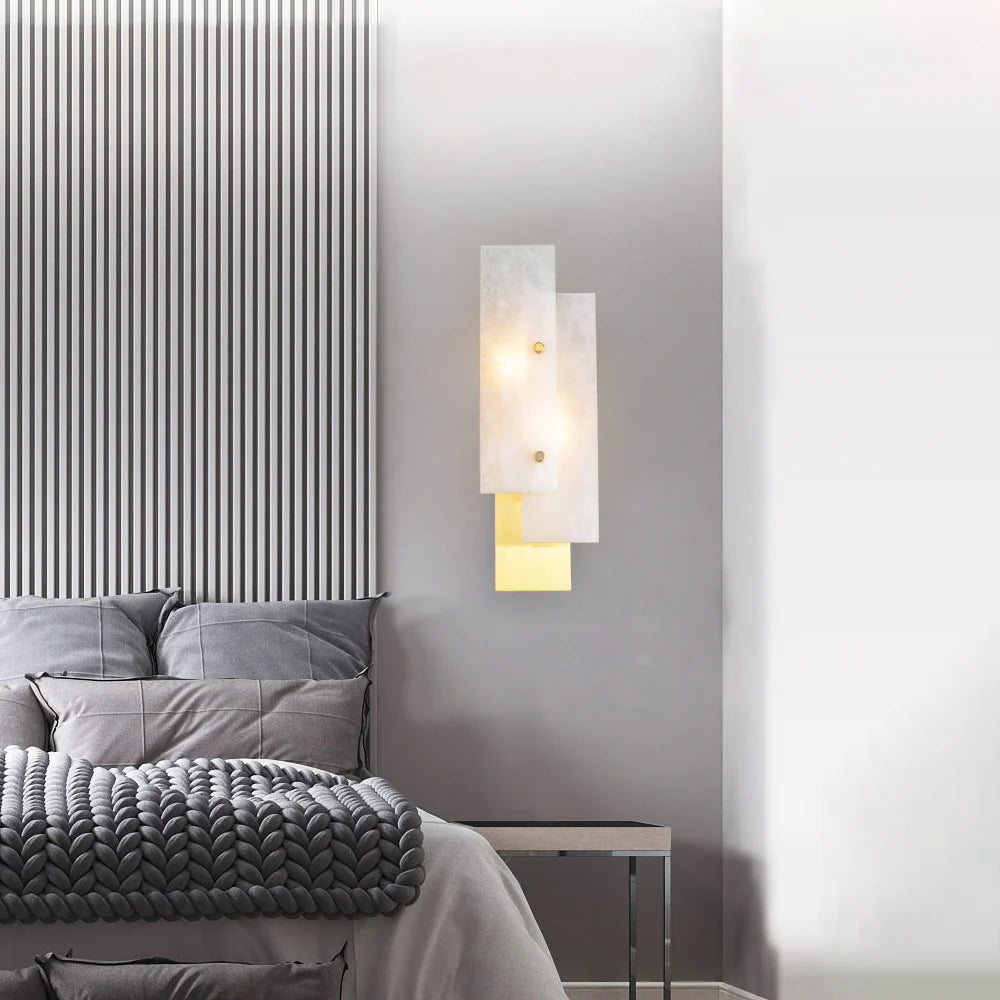Rectangular Alabaster Wall Lamp - Nuvé