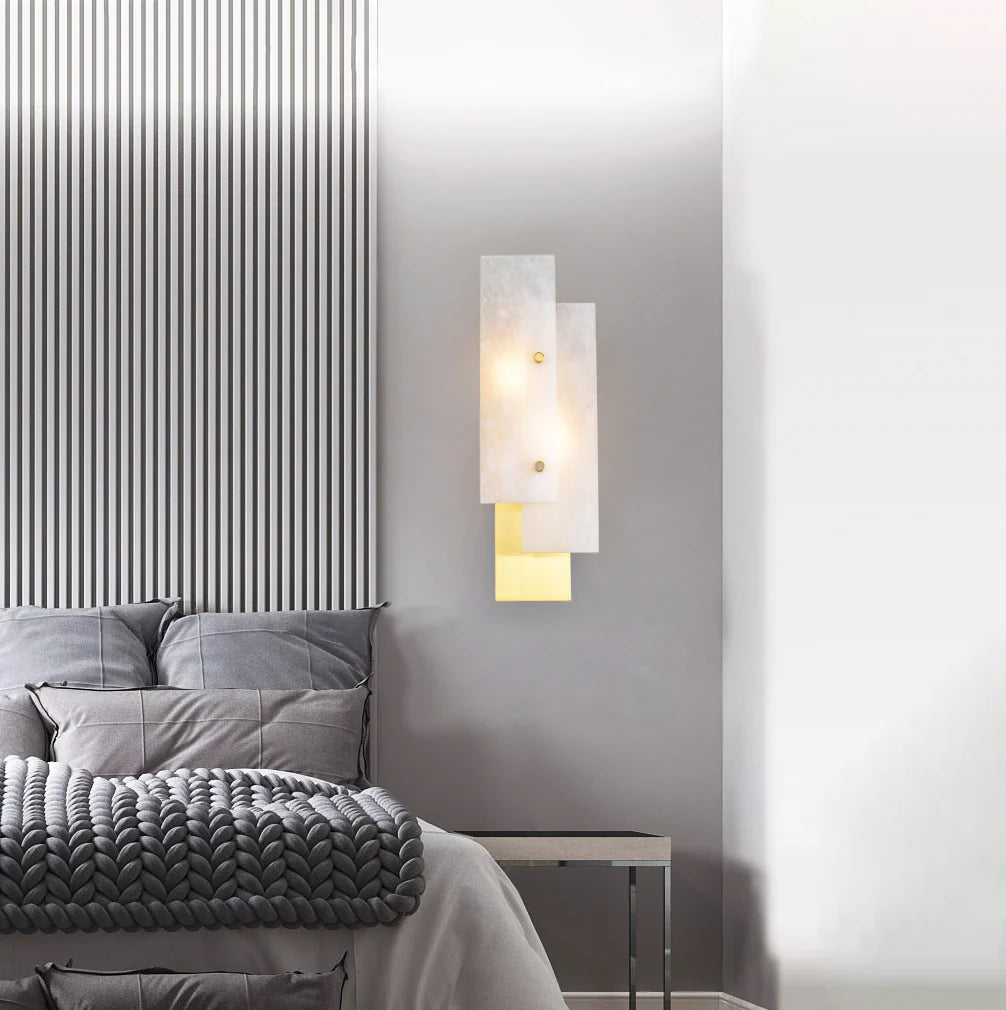 Rectangular Alabaster Wall Lamp - Nuvé