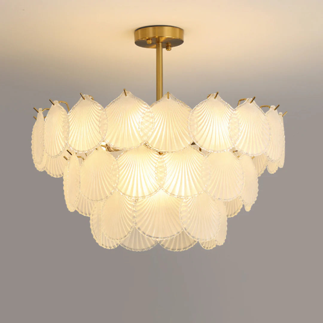 Luxury Shell Glass Chandelier - Nuvé