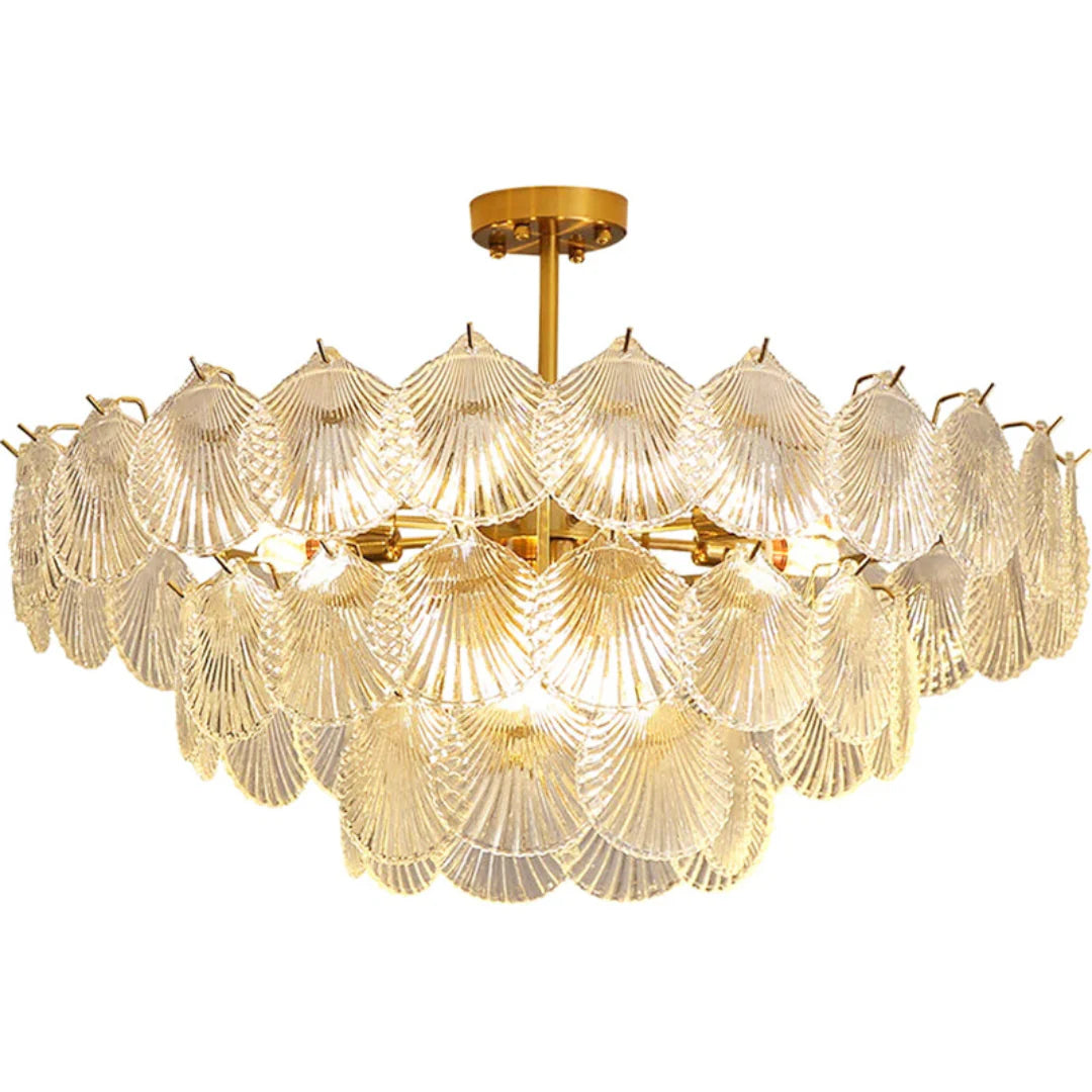 Luxury Shell Glass Chandelier - Nuvé