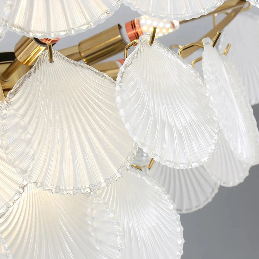 Luxury Shell Glass Chandelier - Nuvé