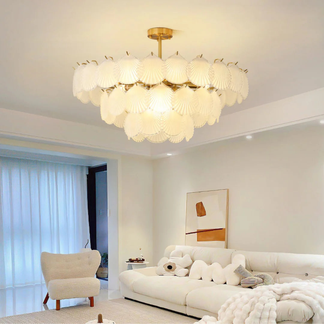 Luxury Shell Glass Chandelier - Nuvé