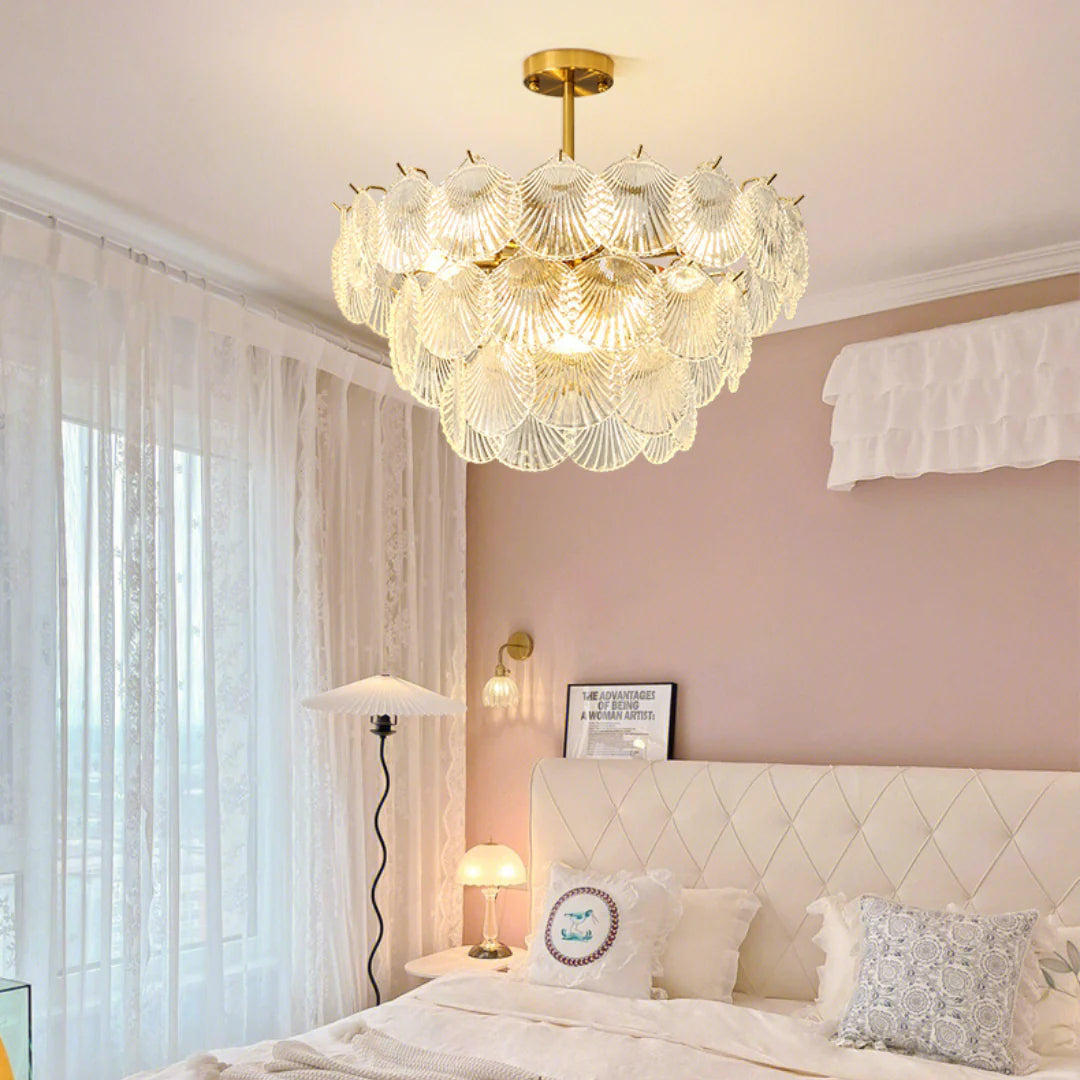 Luxury Shell Glass Chandelier - Nuvé