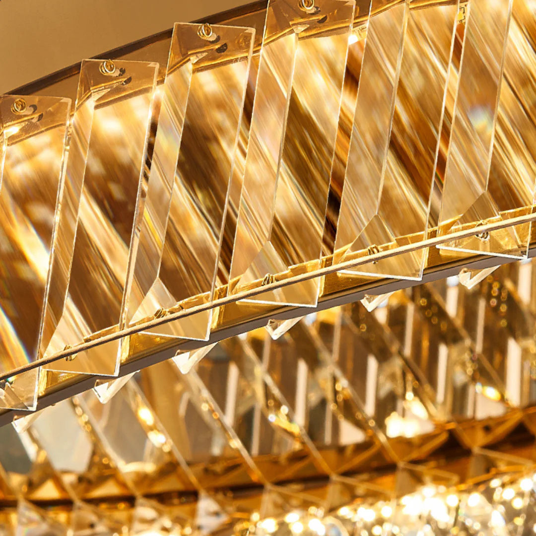 Plafonnier Glass Crystal Ceiling Light - Nuvé