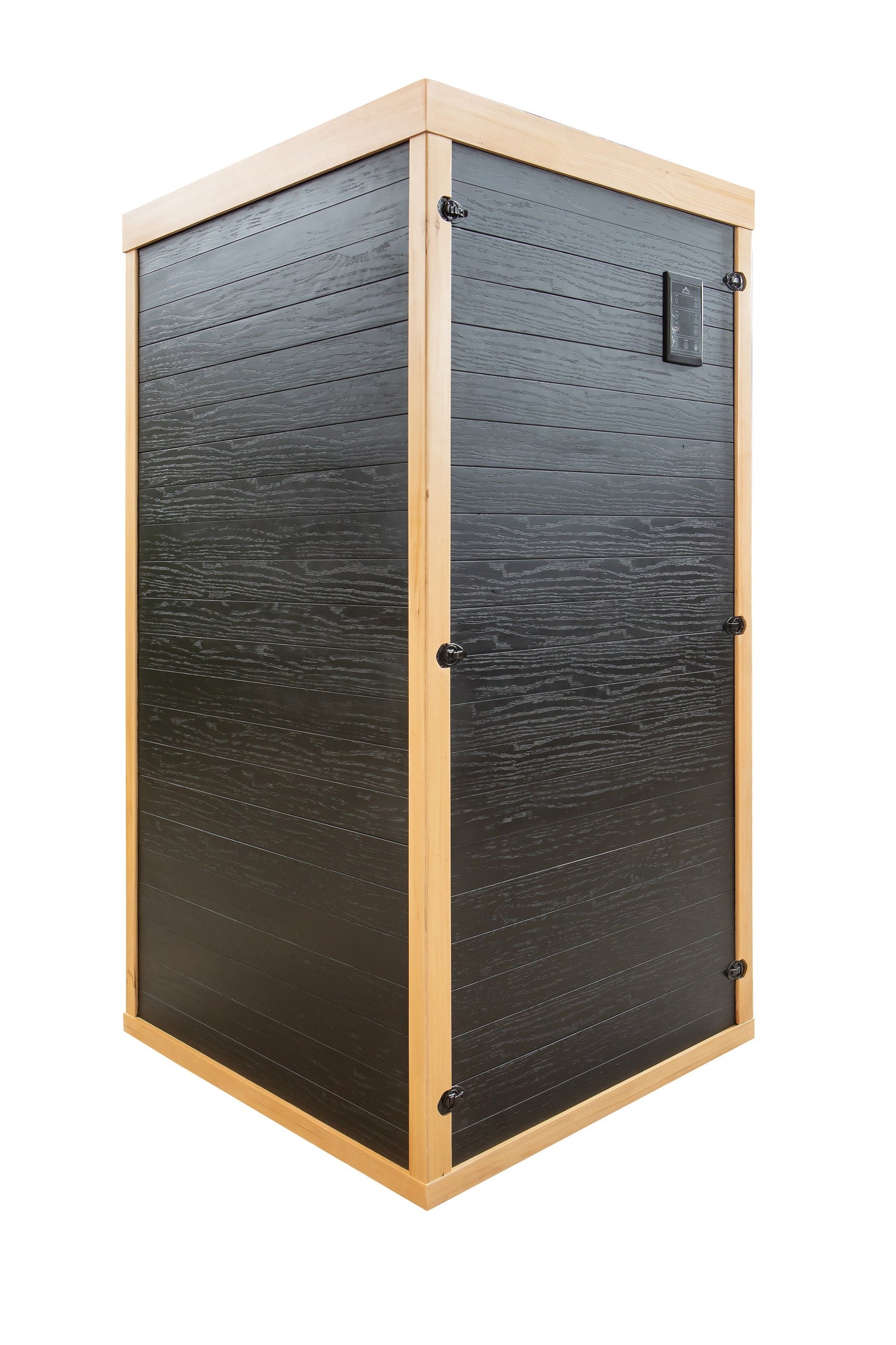 Peak Saunas Shasta 1-Person Full Spectrum Infrared Sauna with XL Medical-Grade Red Light Therapy & Smart WiFi App Control - Nuvé