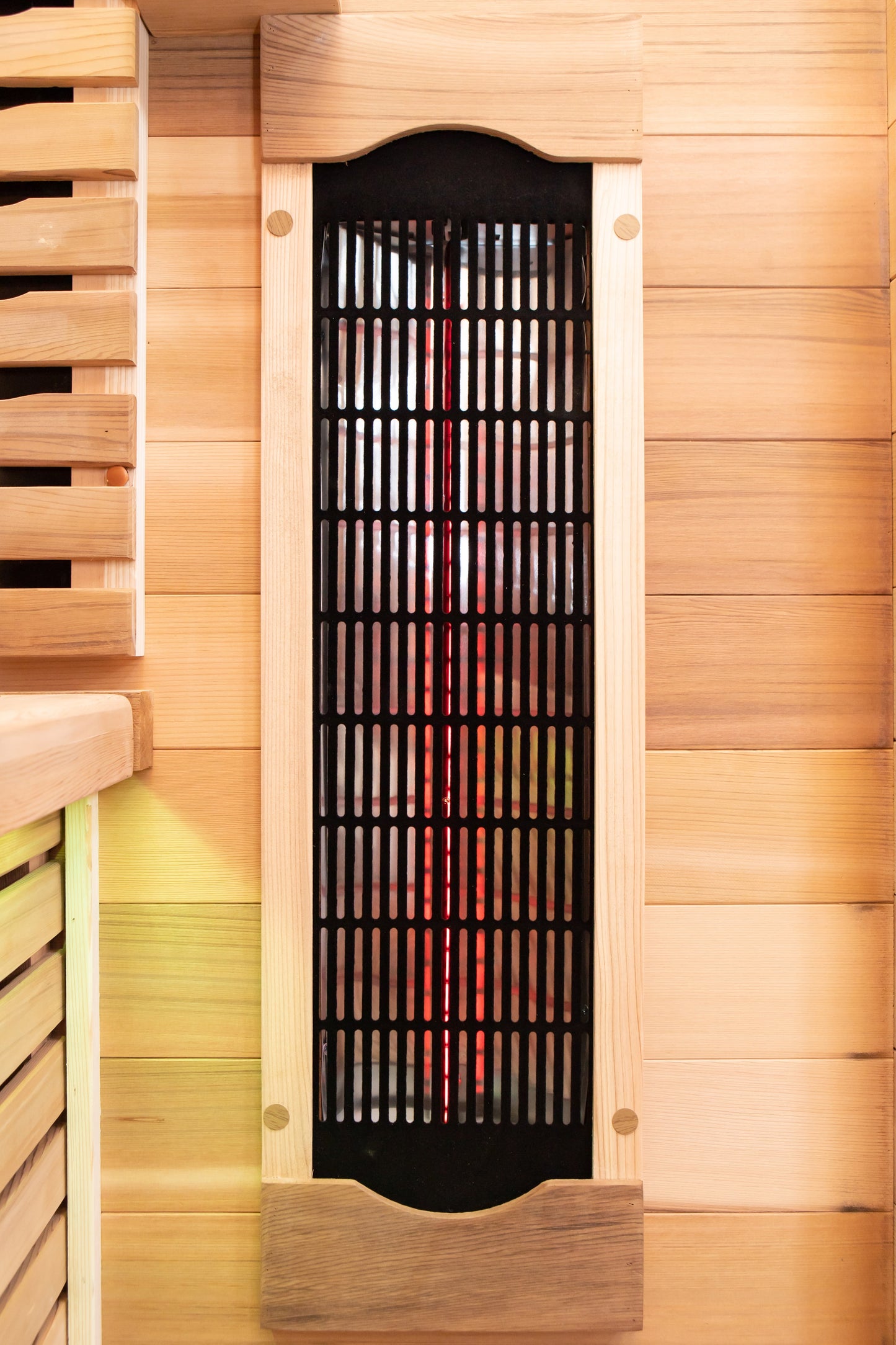 Peak Saunas Rainier 1-Person Full Spectrum Infrared Sauna with XL Medical-Grade Red Light Therapy & Smart WiFi App Control - Nuvé