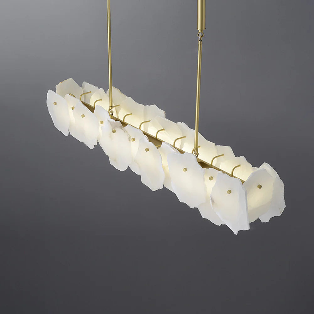 Linear Magari Alabaster Chandelier - Nuvé